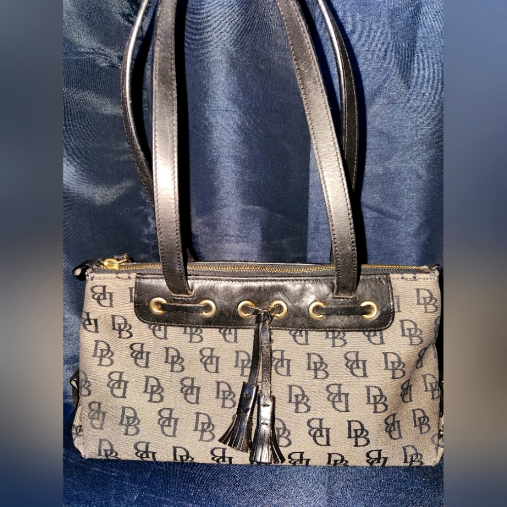 Dooney & Bourke Gray Black Vintage Handbag